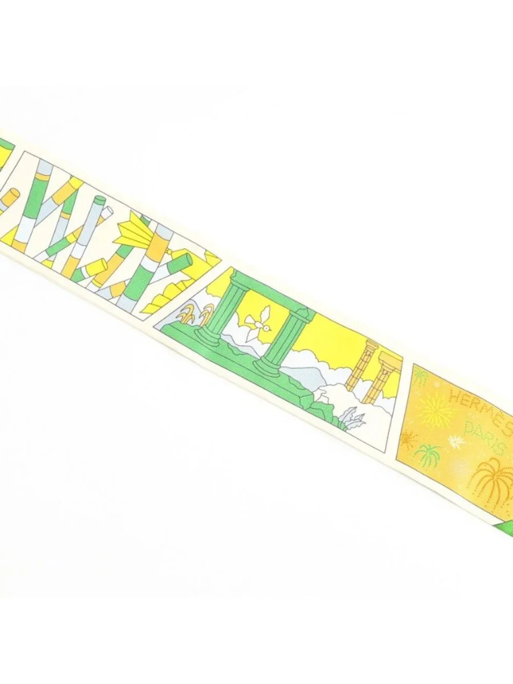 ★SOLD★ Hermes Scarf Twilly Scarves Yellow - Picture 2 of 7